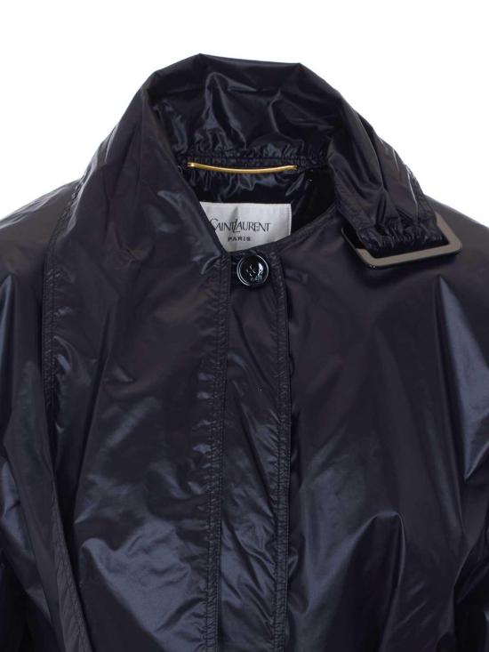 26SS 생로랑 트렌치 코트 870685Y8J111000 Black - SAINT LAURENT