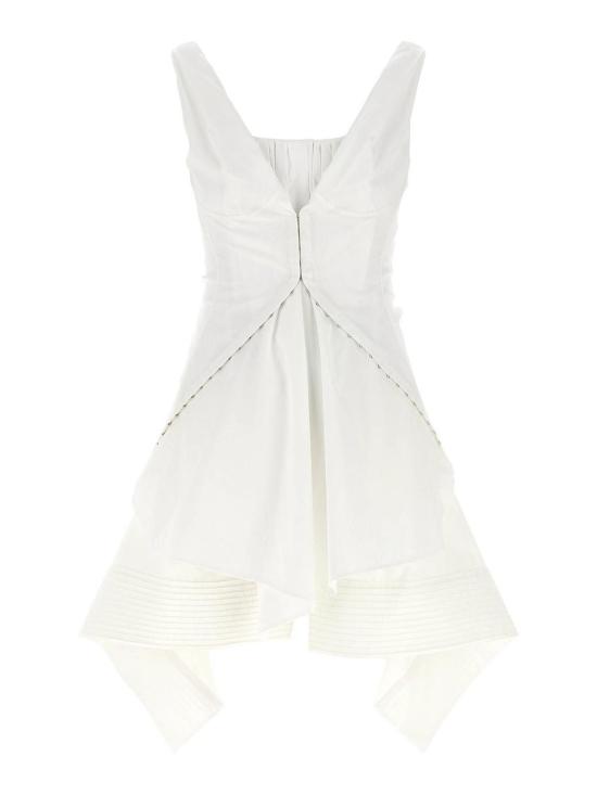 26SS 알렉산더 맥퀸 숏 원피스 868507QAACZ9000 White
