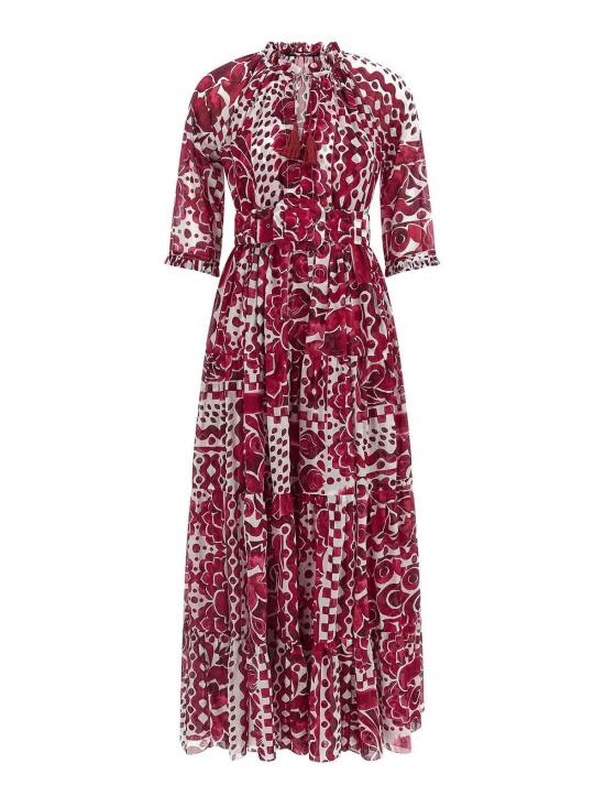 26SS 사만다 성 미디 원피스 EDENDRESSWHITEPINK Multicolour