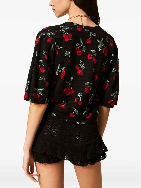 26SS 트윈셋 반팔 티셔츠 261TT327013500 Black - TWINSET