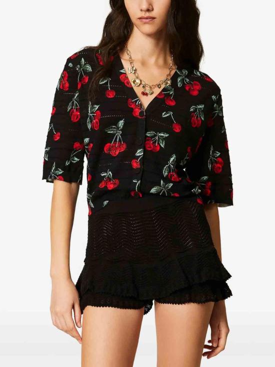 26SS 트윈셋 반팔 티셔츠 261TT327013500 Black - TWINSET