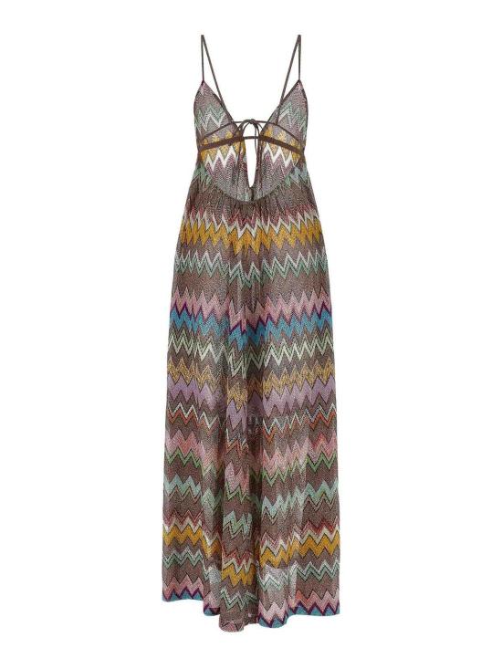 26SS 미소니 롱 원피스 MS26SQ1VBR014KSM9YK Multicolour - MISSONI