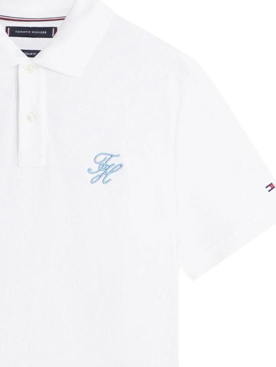 26SS 타미힐피거 폴로 티셔츠 MW0MW43046YBR White - TOMMY HILFIGER