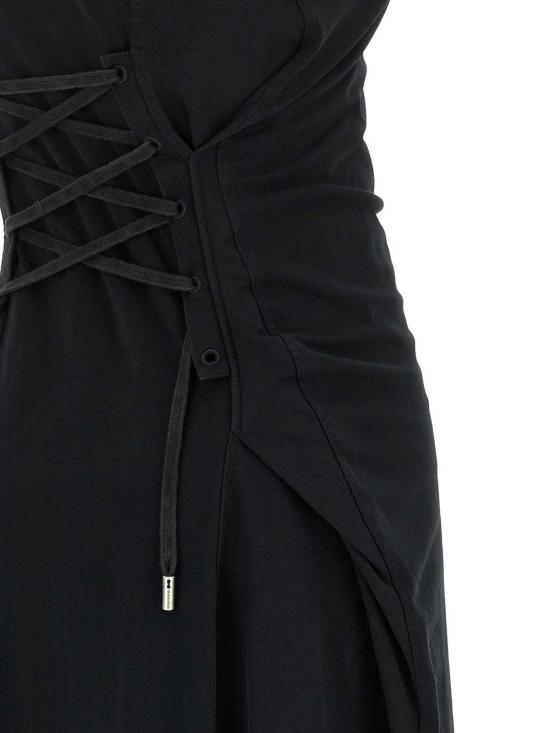 26SS 알렉산더 맥퀸 롱 원피스 863591QLAEZ1000 Black - ALEXANDER MCQUEEN