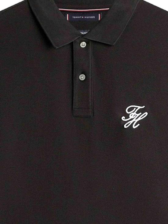 26SS 타미힐피거 폴로 티셔츠 MW0MW43046BDS Black - TOMMY HILFIGER