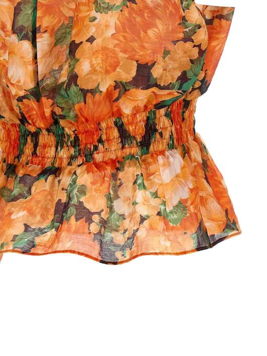 26SS 핑코 민소매 티셔츠 106898A3BOAS4 Orange - PINKO