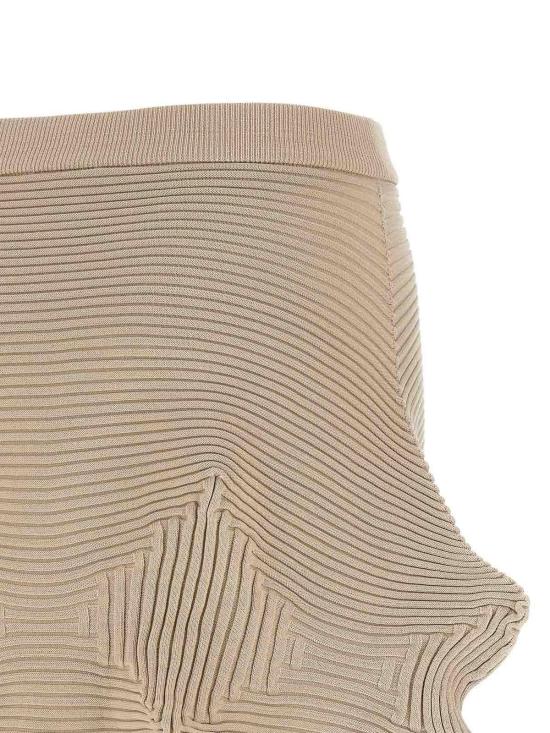 26SS 이세이 미야케 미디 스커트 IM66KG78348 Beige - ISSEY MIYAKE