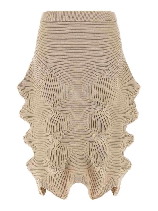 26SS 이세이 미야케 미디 스커트 IM66KG78348 Beige