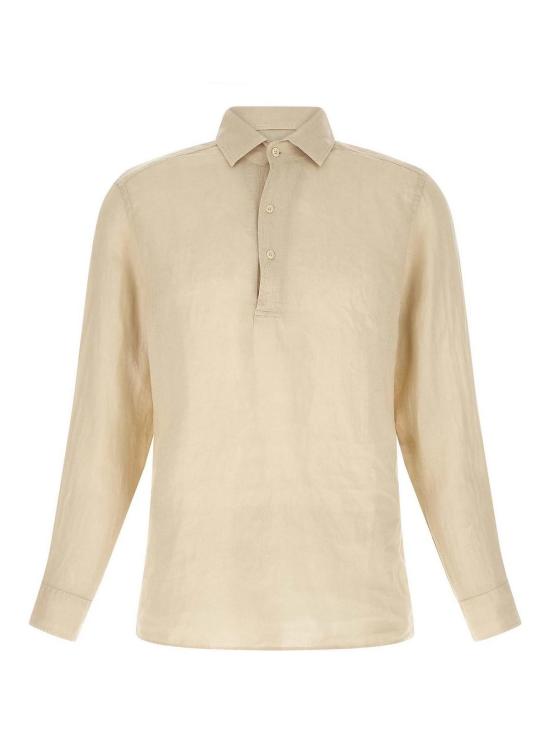 26SS 세인트바쓰 폴로 티셔츠 RAPHAELPOLOLONGLINEN10HGRAIN Beige