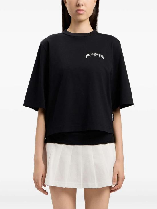 26SS 팜앤젤스 반팔 티셔츠 PWAA079S26JER0031003 Black - PALM ANGELS