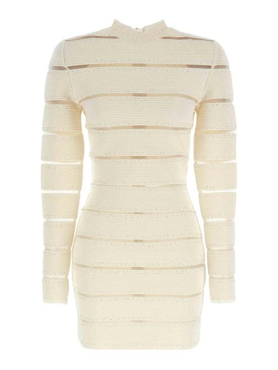 26SS 발망 숏 원피스 GF0R8955KJ84GDK White