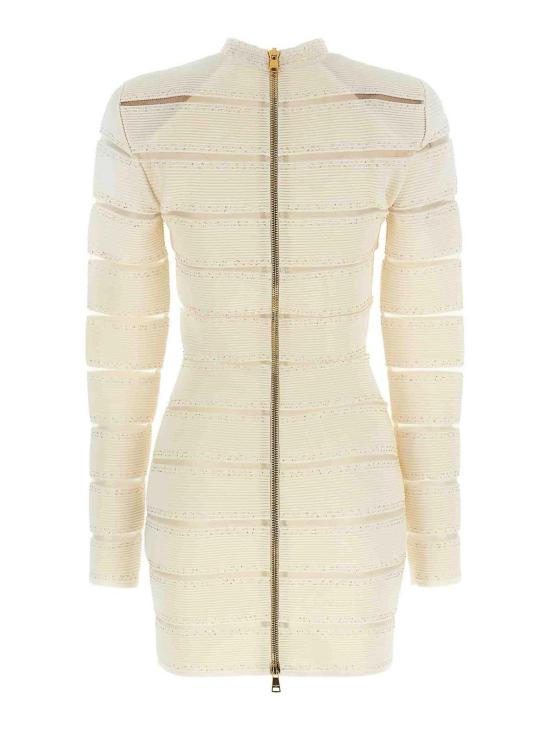 26SS 발망 숏 원피스 GF0R8955KJ84GDK White - BALMAIN