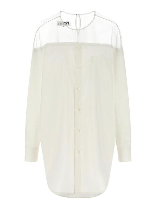 26SS MM6 메종마르지엘라 셔츠 S62NH0053M35256101 White