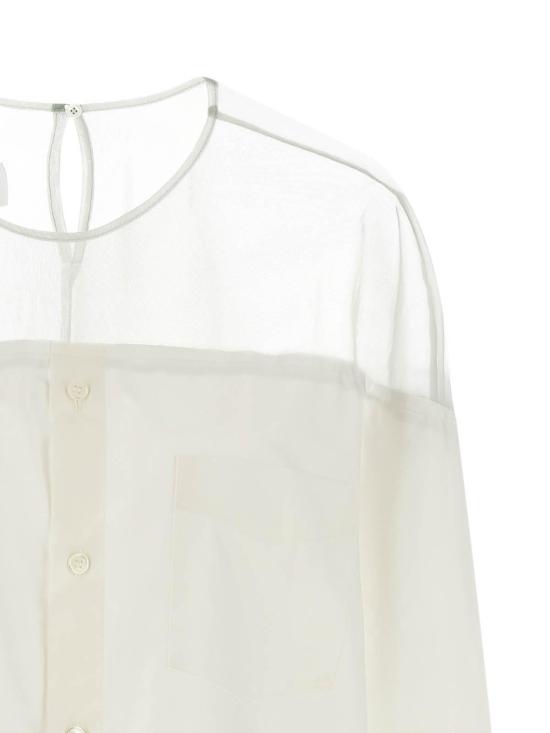 26SS MM6 메종마르지엘라 셔츠 S62NH0053M35256101 White - MM6 MAISON MARGIELA