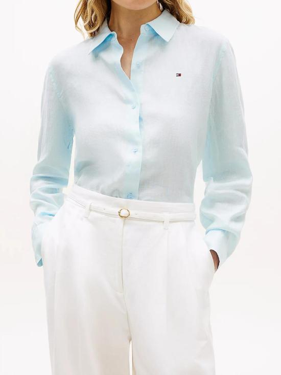 26SS 타미힐피거 셔츠 WW0WW44679CYR Blue - TOMMY HILFIGER