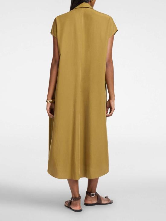 26SS 엘레나미로 미디 원피스 7101E000317N028 Dark Yellow - ELENA MIRÒ