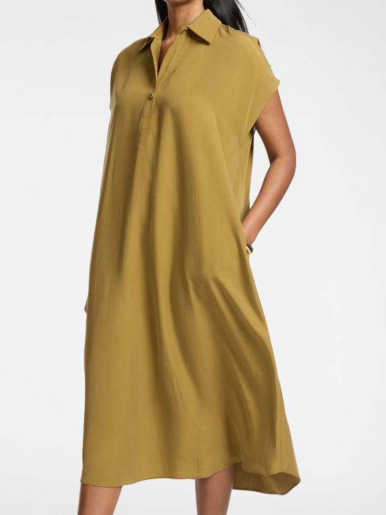 26SS 엘레나미로 미디 원피스 7101E000317N028 Dark Yellow - ELENA MIRÒ