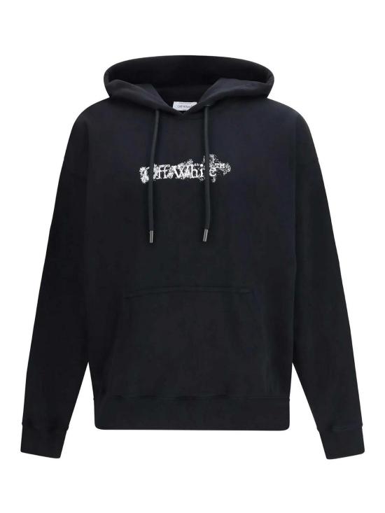 26SS 오프화이트 후드 티셔츠 44MBB085S26F00H001 Black