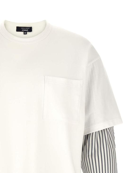 26SS 꼼데가르송 긴팔 티셔츠 HQT0062 White - COMME DES GARCONS
