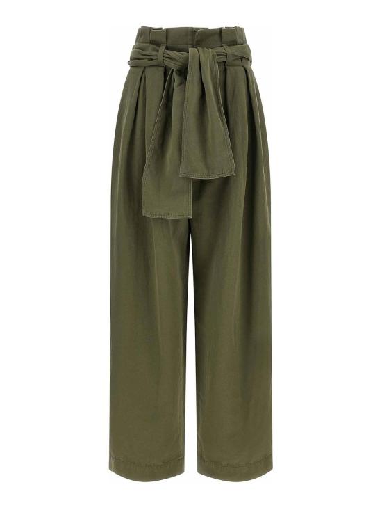 26SS 발망 팔라초 팬츠 GF0PQ285CG647EC Green