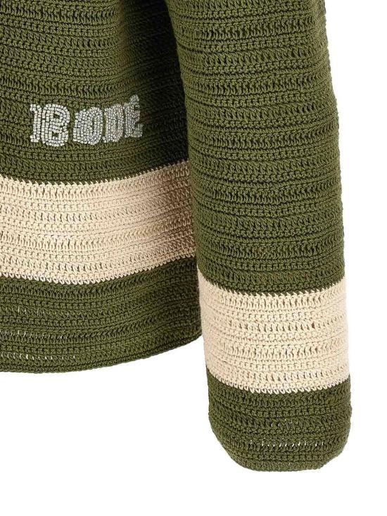 26SS 보디 긴팔 셔츠 MRS26KT013GREENCREAM Green - BODE