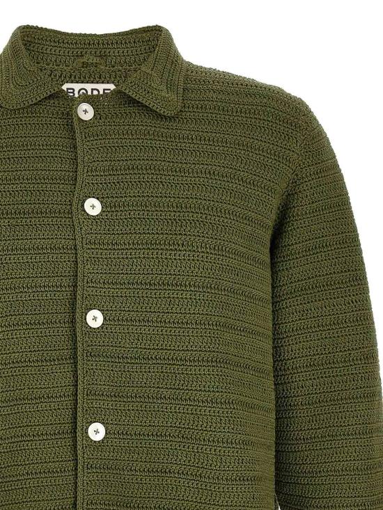 26SS 보디 긴팔 셔츠 MRS26KT013GREENCREAM Green - BODE