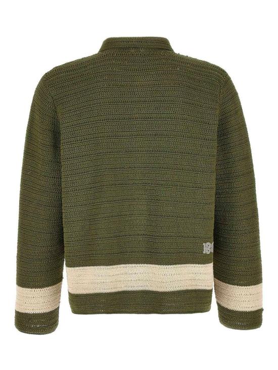26SS 보디 긴팔 셔츠 MRS26KT013GREENCREAM Green - BODE