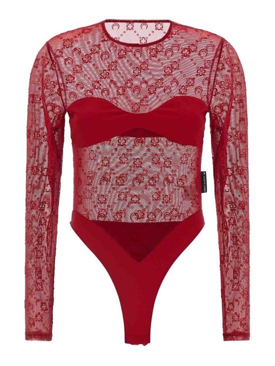 26SS 마린세르 바디수트 티셔츠 WTO474ACJER0005RD11 Red