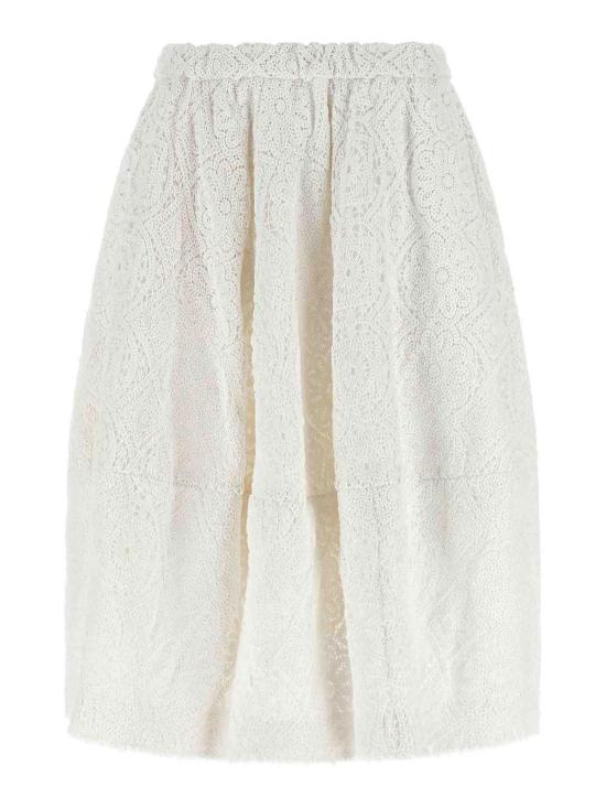 26SS 꼼데가르송 미디 스커트 GQS0161 White