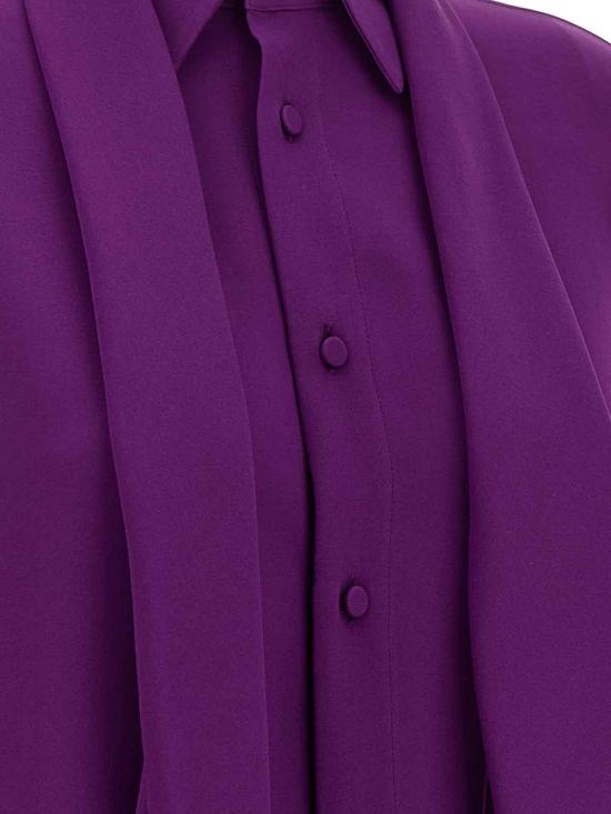 26SS 발렌시아가 블라우스 872329TUN135210 Purple - BALENCIAGA