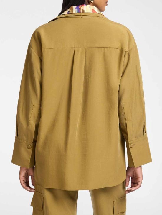 26SS 엘레나미로 블라우스 2040Z100036N028 Dark Yellow - ELENA MIRÒ