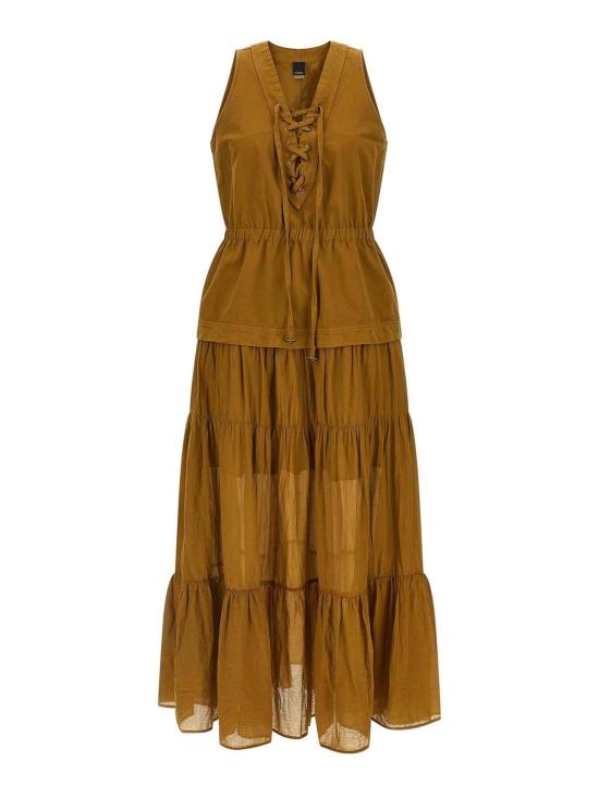 26SS 핑코 롱 원피스 106822A3AXL25 Brown