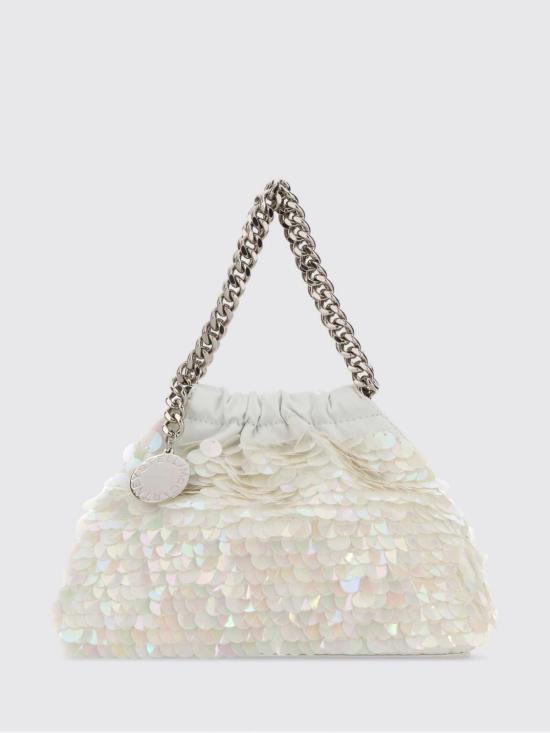 26SS 스텔라 맥카트니 팔라벨라 드로스트링 숄더백 7B0144WP0697 9001 White