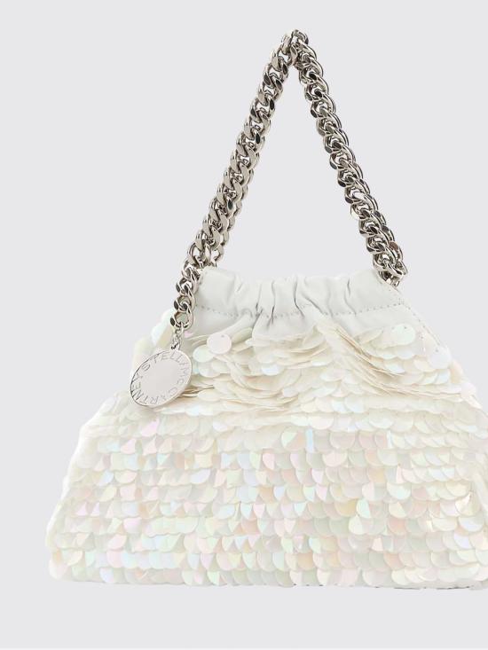 26SS 스텔라 맥카트니 팔라벨라 드로스트링 숄더백 7B0144WP0697 9001 White - STELLA MCCARTNEY