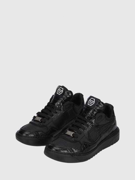 26SS 필립 플레인 스니커즈 SAFSMSC4075PLE005N 0202 Black - PHILIPP PLEIN