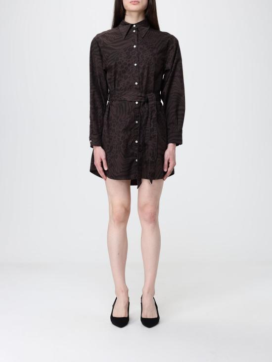 26SS 핑코 숏 원피스 106446A35A M28 Brown