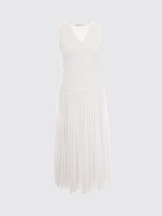 26SS 라코스테 롱 원피스 EF2432 70V White - LACOSTE