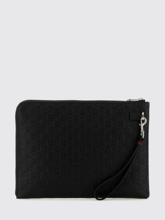 26SS 구찌 GG 엠블럼 파우치 850224AAFOK 1053 Black - GUCCI