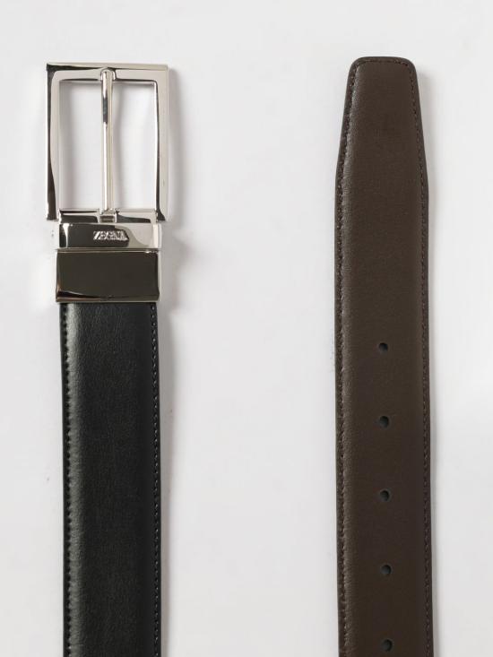 26SS 에르메네질도제냐 가죽 벨트 B010PZLHVIC NTM Black - ERMENEGILDO ZEGNA