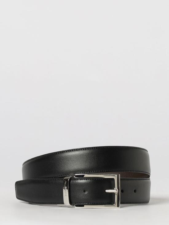 26SS 에르메네질도제냐 가죽 벨트 B010PZLHVIC NTM Black