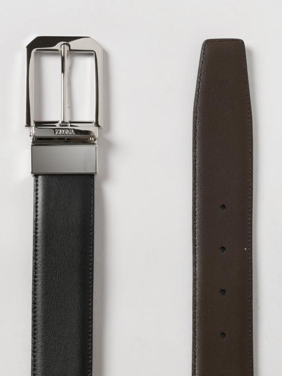 26SS 에르메네질도제냐 가죽 벨트 B011PZLHVIC NTM Black - ERMENEGILDO ZEGNA