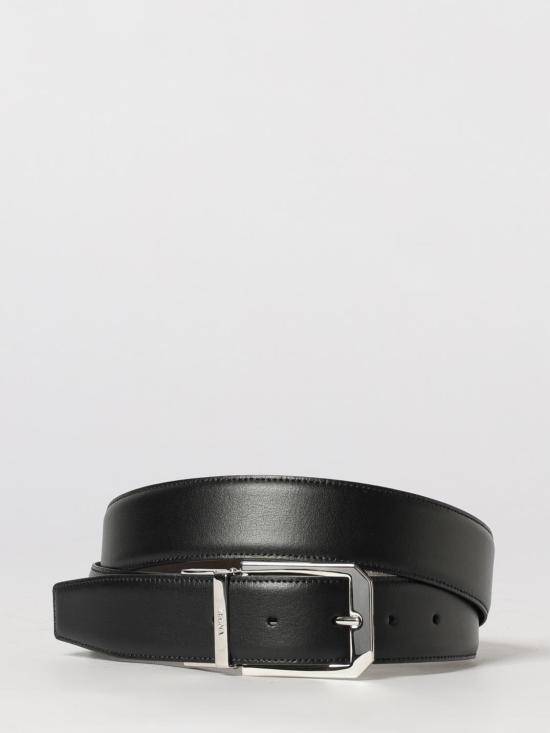 26SS 에르메네질도제냐 가죽 벨트 B011PZLHVIC NTM Black