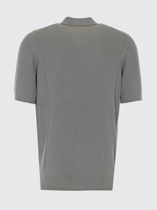 26SS 브루넬로 쿠치넬리 잉글리시 립 코튼 니트 폴로셔츠 M29400015 CXS05 Green - BRUNELLO CUCINELLI