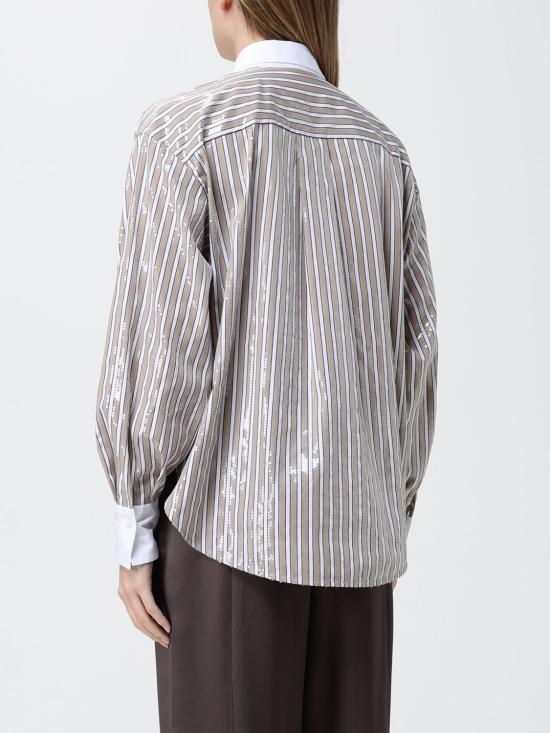26SS 브루넬로 쿠치넬리 셔츠 MH749MX306 C002 Black - BRUNELLO CUCINELLI
