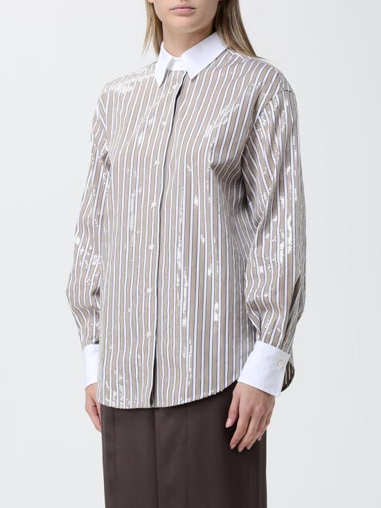 26SS 브루넬로 쿠치넬리 셔츠 MH749MX306 C002 Black - BRUNELLO CUCINELLI