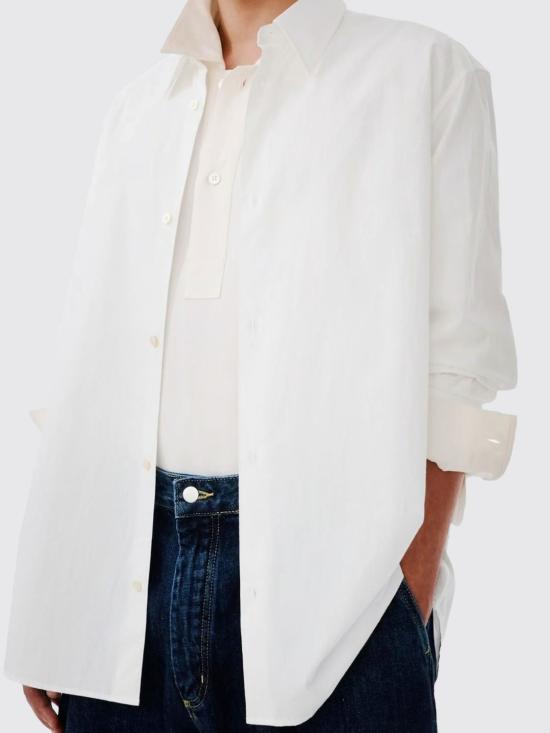 26SS 스튜디오 니콜슨 셔츠 VIEWSNM1126 OPTIC White - STUDIO NICHOLSON