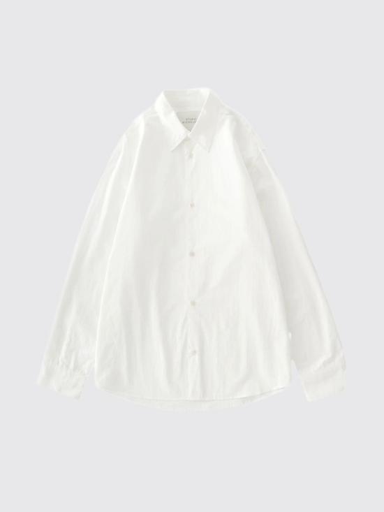 26SS 스튜디오 니콜슨 셔츠 VIEWSNM1126 OPTIC White - STUDIO NICHOLSON
