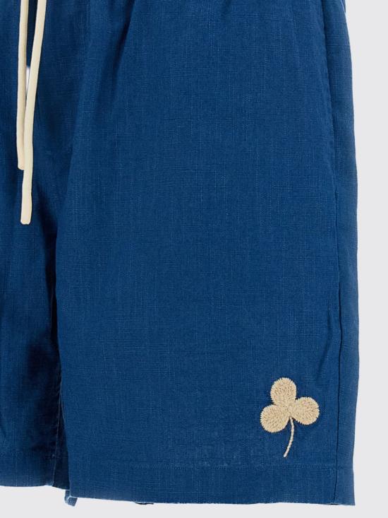 26SS 포르투기스플란넬 숏팬츠 EMBROIDERYNATURERAMIESHORTS BLU Blue - PORTUGUESE FLANNEL