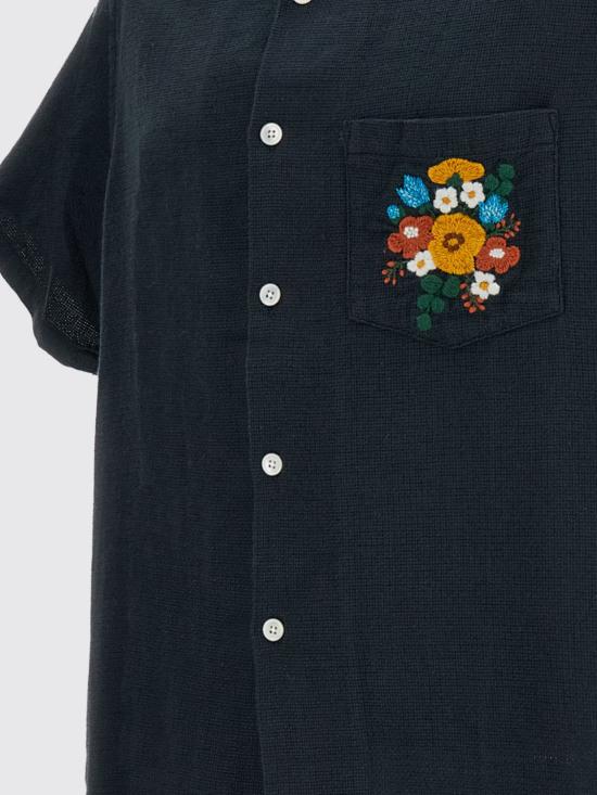 26SS 포르투기스플란넬 스웨터 EMBROIDERYPIQUE NAVY Blue - PORTUGUESE FLANNEL