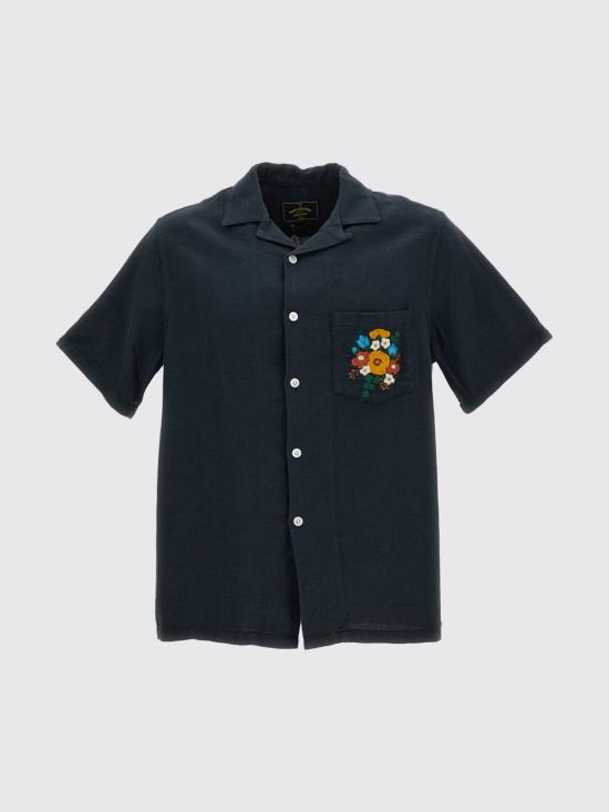 26SS 포르투기스플란넬 스웨터 EMBROIDERYPIQUE NAVY Blue - PORTUGUESE FLANNEL